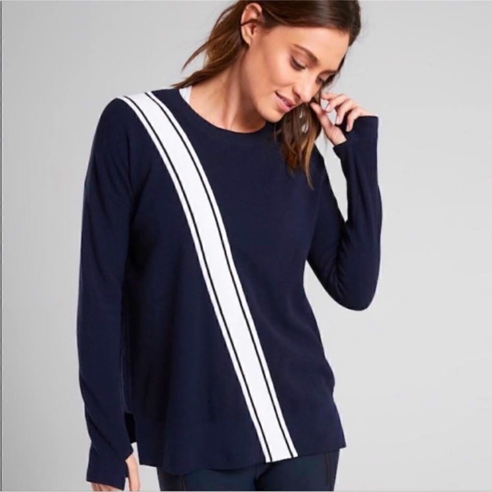 Athleta Streetwise Sweater, Navy size medium